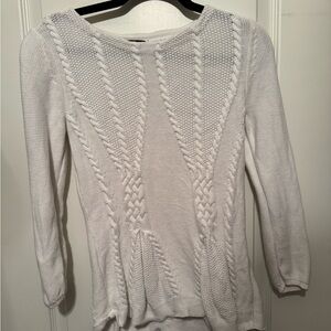 Medium cable knit peplum sweater